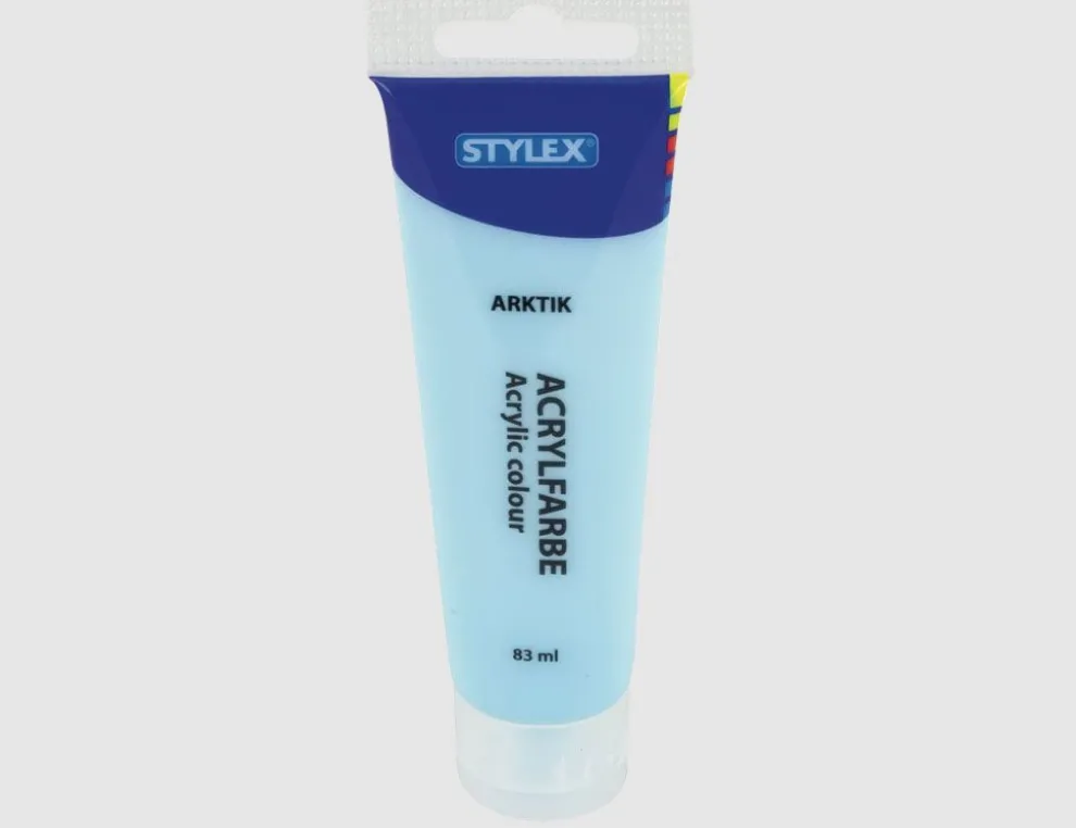 Acrylfarbe eisblau pastell