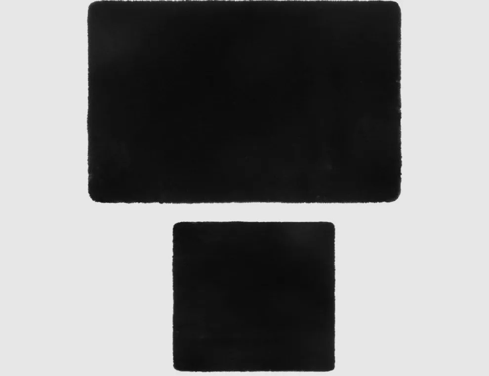 Badgarnitur Macao Schwarz für Hänge-WC