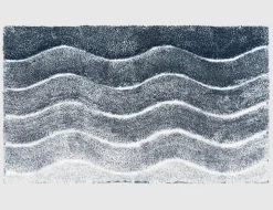 Badteppich Welle Blau