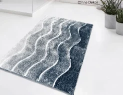 Badteppich Welle Blau