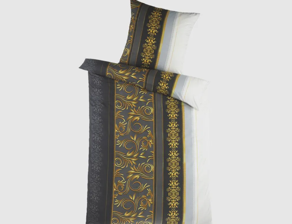 Bettwäsche Alida Schwarz, Gold