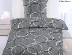 Bettwäsche Kreise Anthrazit