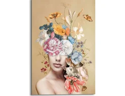 Bild florales Gesicht