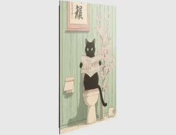 Bild Japandi Toilet Cat 40x50cm