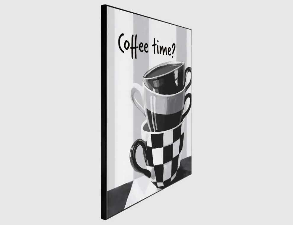 Bild Slim Frame Black Coffee Time 40x50cm
