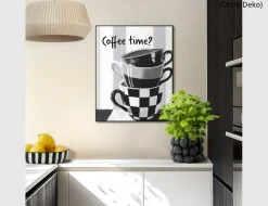 Bild Slim Frame Black Coffee Time 40x50cm