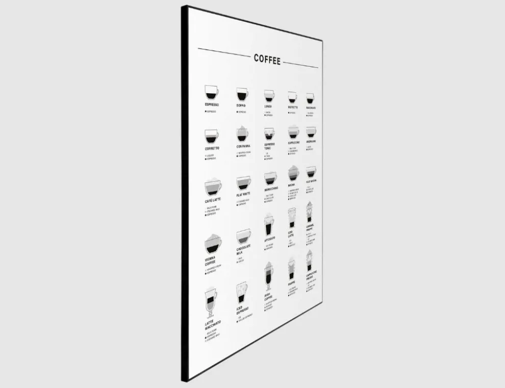 Bild Slim Frame Black Coffee 50x70cm