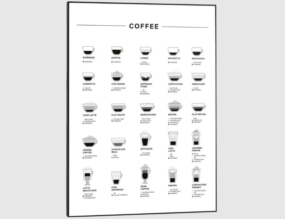 Bild Slim Frame Black Coffee 50x70cm