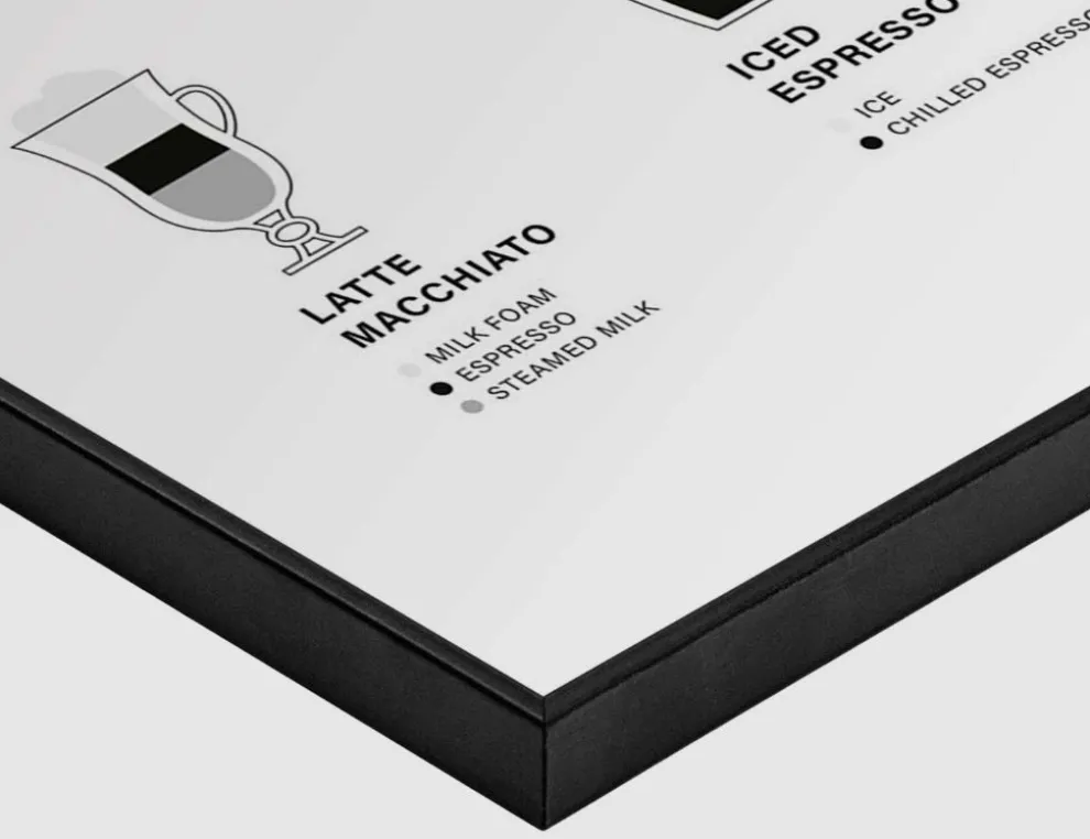 Bild Slim Frame Black Coffee 50x70cm