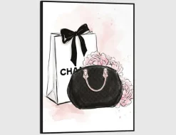 Bild Slim Frame Black Fashion Bags 30x40cm
