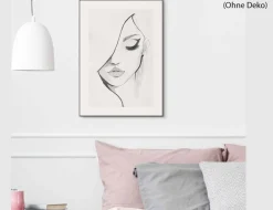 Bild Slim Frame Black Gesicht