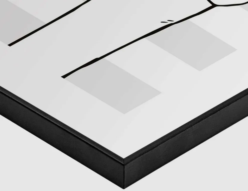 Bild Slim Frame Black Herein Gedackelt 30x40cm