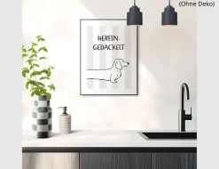 Bild Slim Frame Black Herein Gedackelt 30x40cm