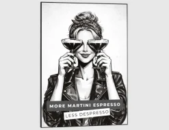 Bild Slim Frame Black Less Despresso 50x70cm