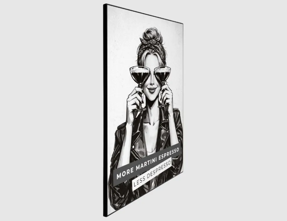 Bild Slim Frame Black Less Despresso 50x70cm