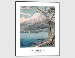 Bild Slim Frame Black Mount Fuji Takahashi 40x50cm