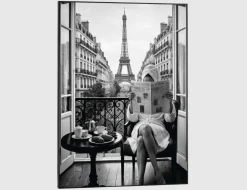 Bild Slim Frame Black Paris Weekend 50x70cm