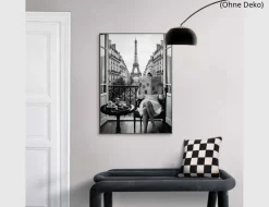 Bild Slim Frame Black Paris Weekend 50x70cm