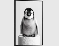 Bild Slim Frame Black Penguin Paper 20x30cm