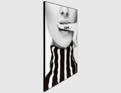 Bild Slim Frame Black Silence Requested 50x70cm
