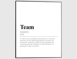 Bild Slim Frame BlackTeam 40x50cm