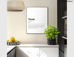 Bild Slim Frame BlackTeam 40x50cm