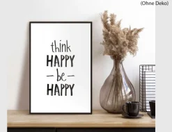 Bild Slim Frame Black think happy