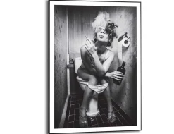 Bild Slim Frame Black Toilette