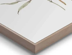 Bild Slim Frame Wood Aqua Flower