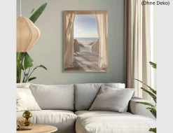 Bild Slim Frame Wood Beach Wind 50x70cm