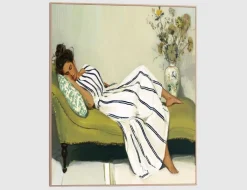 Bild Slim Frame Wood Napping Beauty 40x50cm