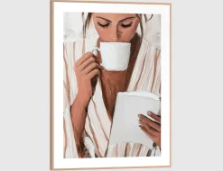 Bild Slim Frame Wood Relaxing Time 30x40cm