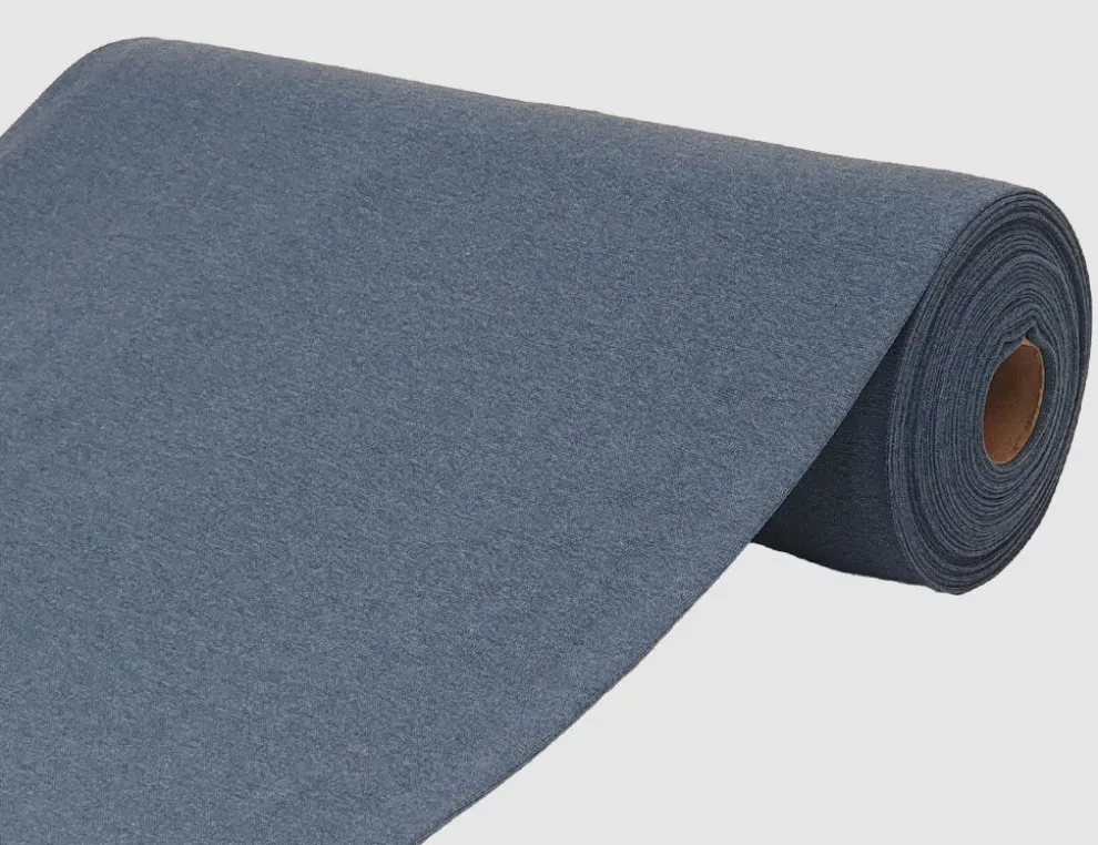 Bündchenstoff Uni Jeansblau