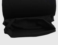 Bündchenstoff uni schwarz