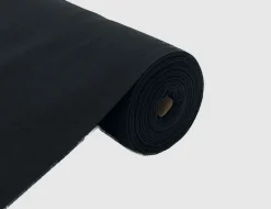 Bündchenstoff Uni Schwarz