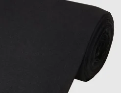 Bündchenstoff Uni Schwarz I