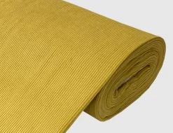 Cordstoff Uni Senfgelb