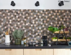 d-c-fix Wandfliese Metal & Stone Hexagon