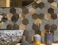 d-c-fix Wandfliese Metal & Stone Hexagon