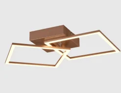 Deckenleuchte LED Metall Braun