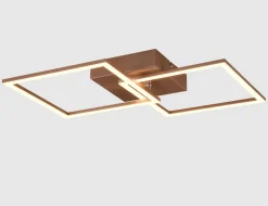 Deckenleuchte LED Metall Braun
