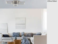 Deckenleuchte LED Schwarz 65 cm