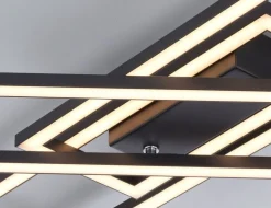 Deckenleuchte LED Schwarz 65 cm