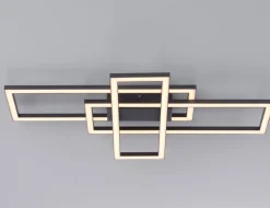 Deckenleuchte LED Schwarz 65 cm