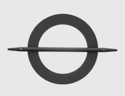 Deko Spange Kreis Schwarz
