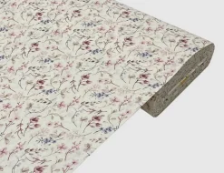 Dekostoff Blumen Natur, Bunt