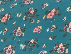 Dekostoff Butterfly petrol