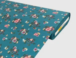 Dekostoff Butterfly petrol