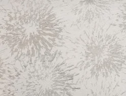 Dekostoff Jacquard Blumen Grau