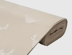 Dekostoff Jacquard Hirschgeweih
